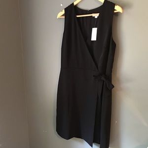 NWT Ann Taylor black wrap dress